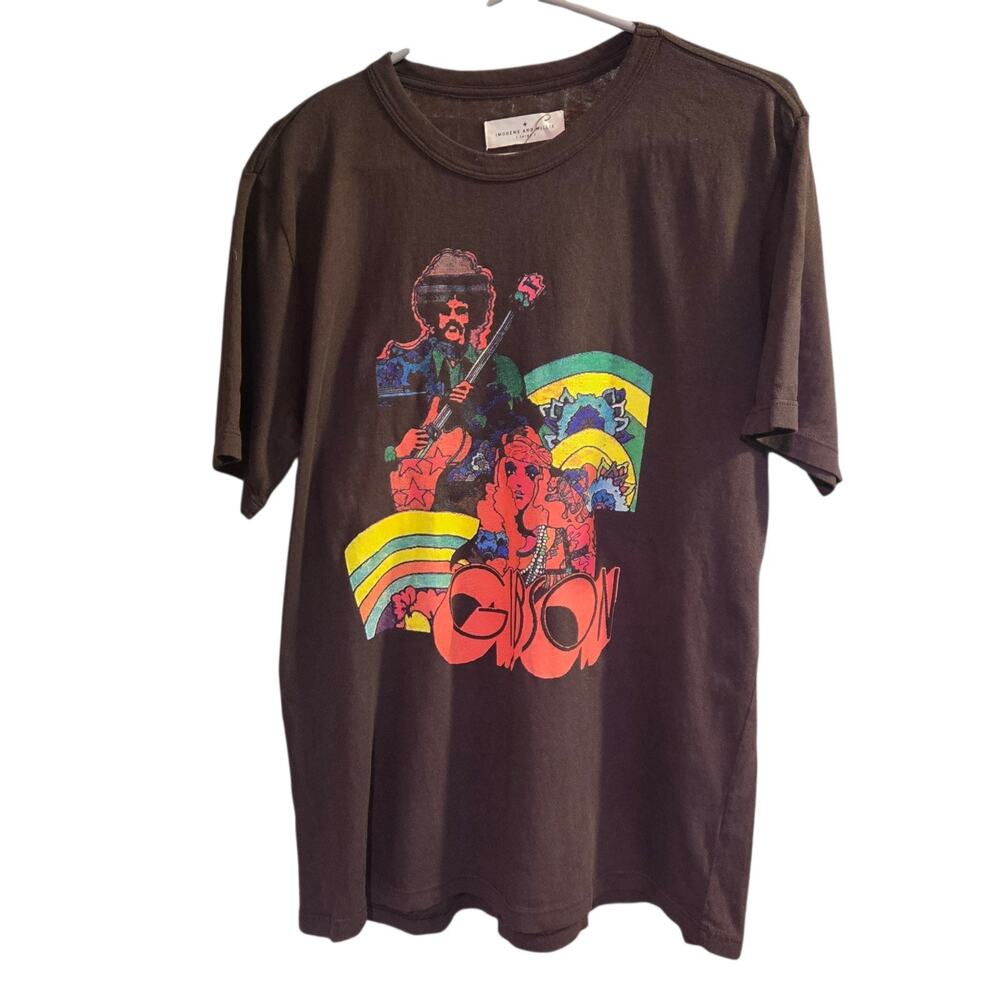 Imogene + Willie x Gibson “The Funk” Graphic Tee Mens L Brown